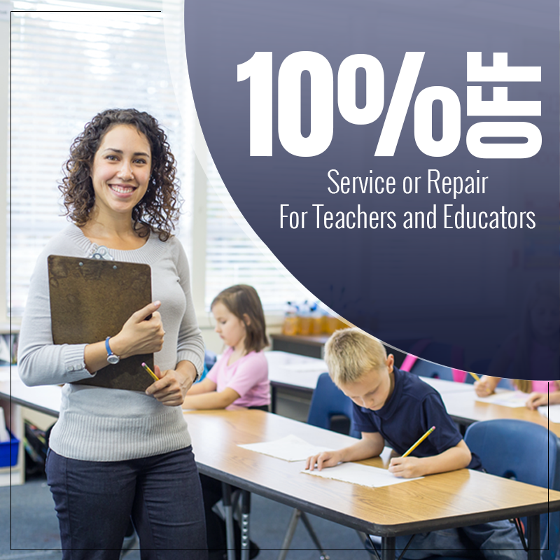 10% off Service or Repair for Teachers and Educators